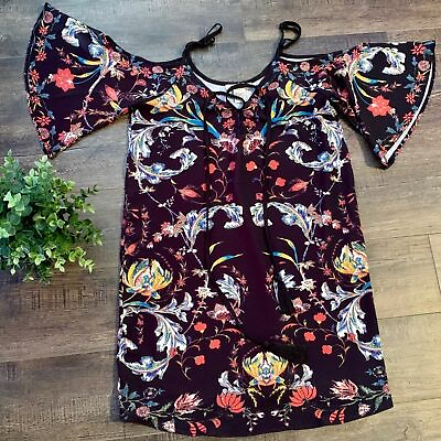 #ad Flying tomato cold shoulder tassel boho dress XS xsmall Extra Small $8.00