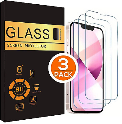 #ad #ad 3 PACK For iPhone 15 14 13 12 11 Pro Max X XS XR Tempered GLASS Screen Protector $2.58