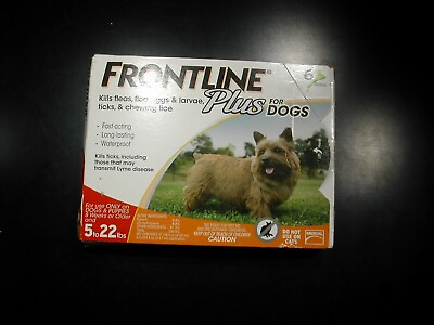#ad #ad Frontline Plus for Dogs 5 22 lbs 6 pk 100% Genuine $34.90