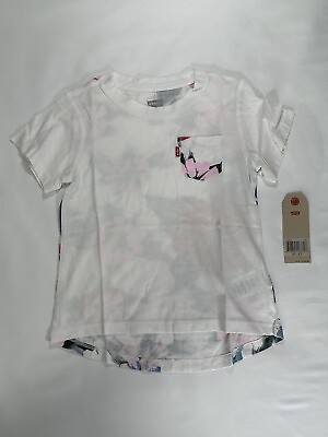 #ad Levis Girls White Floral T Shirt Sz 6X 6 7Y NEW $11.49
