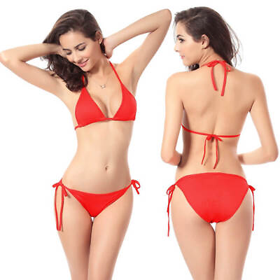 #ad Women Sexy Bikini Set Swimsuit Push Up Bra Thong Bathing Suit Swimwear NEW $14.99