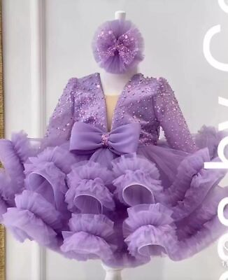 #ad Child Birthday Party Dress Girl Wedding Party Dress Girl Dress Baby Dress Gown $108.82