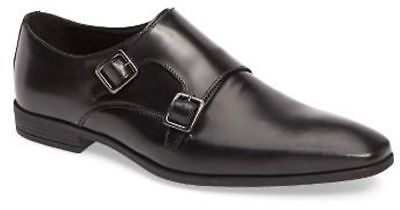 #ad #ad The Rail Men#x27;s Black Dario Double Monk Strap Shoe Nordstrom Size 45 US 11 $99 $39.99