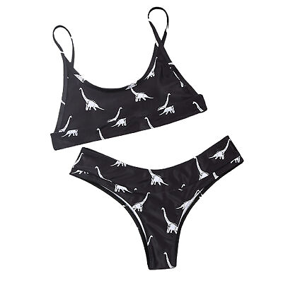 #ad Girls Bathing Suit Quick Drying Padded High Cut Lady Summer Bikini Set Slim $13.47