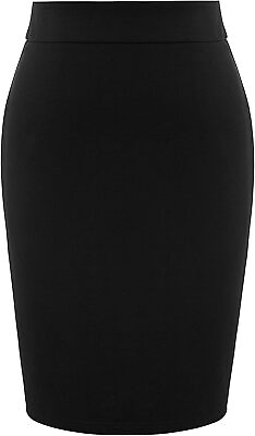 Hanna Nikole Women#x27;s Plus Size Stretch Back Slit Slim Fit Office Pencil Skirt $114.74