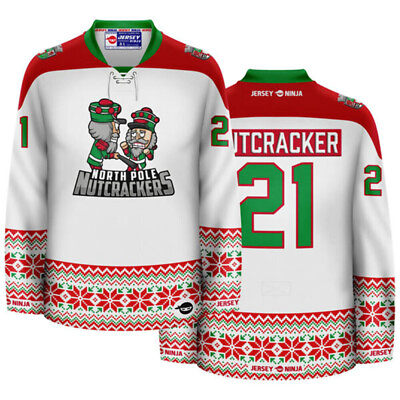#ad Christmas North Pole Nutcrackers 2.0 Holiday Hockey Jersey $134.95