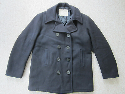 Vintage Womens Size 40 US Navy Wool Peacoat Quilted Lining Made USA USN $99.99