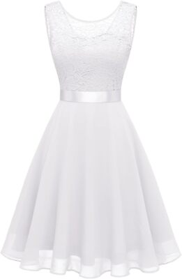 #ad BeryLove Cocktail Dresses Prom Dress for Teens Wedding Guest Sleeveless Lace For $118.08