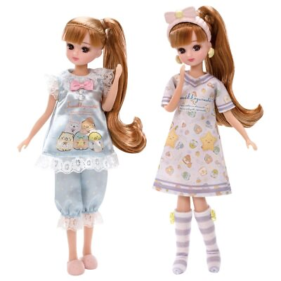 #ad Takara Tomy Licca chan Sumikko Gurashi Pajama Party Dress up Set Toy 3 $50.34