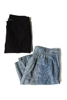 #ad Eileen Fisher Womens Zipped Elastic A Line Skirt Leggings Blue Size S 2XS Lot 2 $34.81