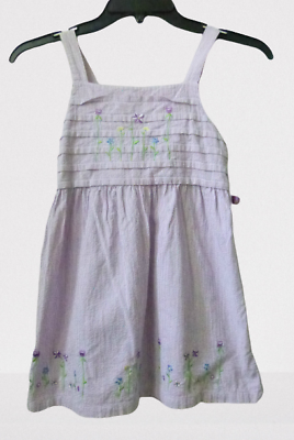#ad Mc Kids Girls Dress Size 5 Sleeveless Floral Casual Every Day Summer Cotton $6.20