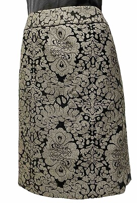 #ad Evan Picone Skirt Size 14 NEW Suit Separates 33X23 Damask Style Straight $18.99