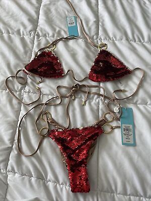 #ad victoria secret bikini set small new $180.00