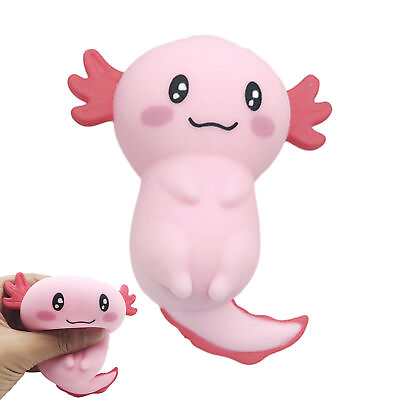 #ad Cute Cartoon Axolotl Squeeze Toy Sensory Stress Relief Toy RANDOM COLOR $8.61