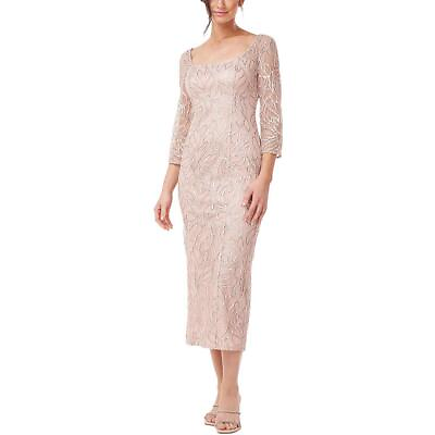 #ad JS Collections Womens Sequined Midi Cocktail and Party Dress BHFO 9080 $30.99