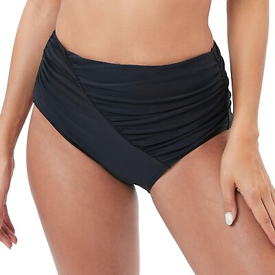 #ad Women High Waisted Bikini Bottoms High Cut Swim plus Size Maternity Swimsuit $14.35