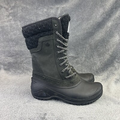 #ad North Face Thermoball Utility Boots Womens 5.5 Black CVX2 DXW TCM6 638874 Snow $59.98