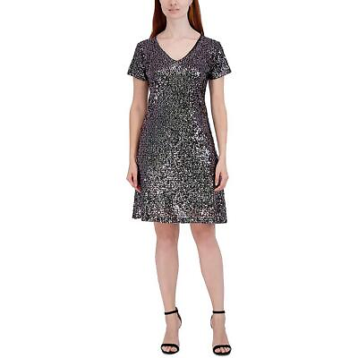 #ad Signature By Robbie Bee Womens Sequined Cocktail and Party Dress Plus BHFO 5833 $16.99