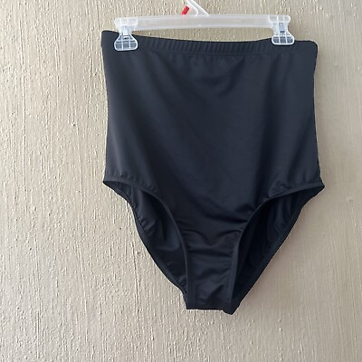 #ad Magicsuit High Waisted Black Brief Swim Bottom 16 Bikini Style 6006028 Magic $29.99