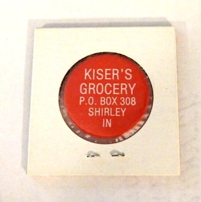 #ad #ad 25 Cent Red Token Food Stamp Credit Kiser#x27;s Grocery Shirley IN $9.99