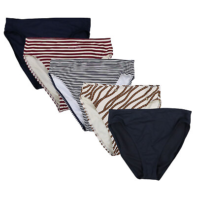 #ad Michael Kors Women#x27;s Swim Bikini Bottoms High Leg High Waist Bathing Suit New $29.99