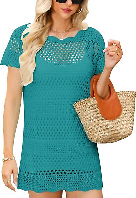#ad Yawburk Beachwear Cover Up Knit Swimsuit Cover Up for Women 1 $38.24