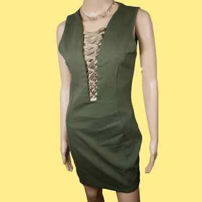 #ad Love Republic Green Sleeveless Mini Party Dress Size: Large $62.00