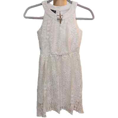 #ad #ad By amp; By Girl White Lace Dress Size 8 $9.99