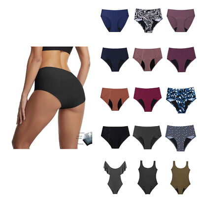Women#x27;s Black Mid Wais Bikini Bottoms Full Coverage Comfortable Swimsuit Bottom $9.99