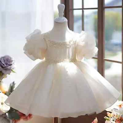 #ad Baby Girls Ball Gown Pageant Wedding Birthday Party Flower Girl Dresses Vestidos $91.49