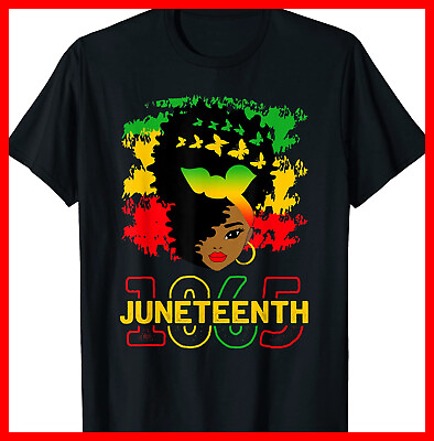 Juneteenth 1865 Black Women Butterflies Celebrate Juneteenth T Shirt $21.99