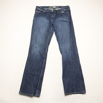 #ad Nobo Womens Junior Size 15 Tall Blue Bootcut Dark Wash Cotton Blend Stretch Jean $12.17