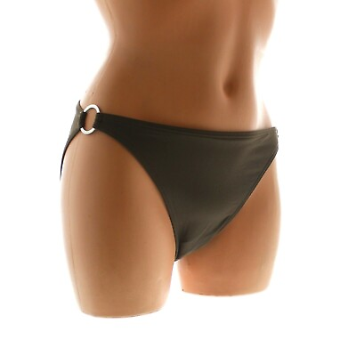 Calvin Klein Bikini Swimsuit Bottom Women#x27;s Low Rise with Ring Side Brown $9.99