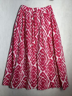 #ad SCOTCH amp; Soda Pink White Midi Skirt $25.99