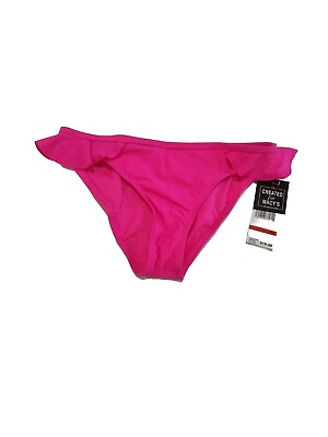#ad California Waves Swim Bottom Women#x27;s Extra Small Bikini Hugger Beach Island Pink $19.98