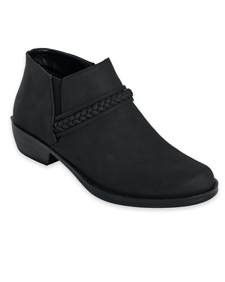 #ad Women#x27;s Leather Walkable Elegant Fabric Zipper Boots $30.00