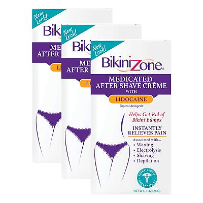 #ad Bikini Zone Medicated After Shave Crème Instantly Stop Shaving Bumps Irrit... $43.82