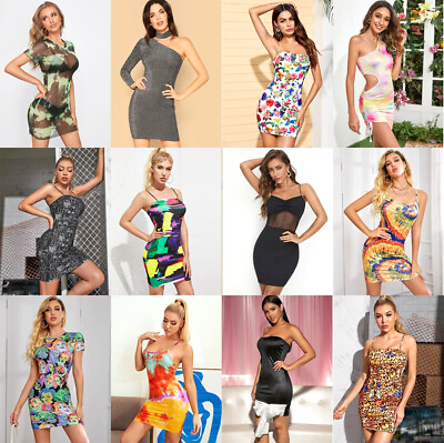 LOT 20 Pcs Women Summer Sun Dresses Tops Bottoms Rave Bikini Lingerie S M L XL $99.49