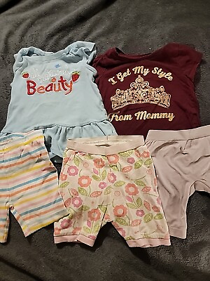 #ad Lot Of Spring Summer Girl Clothes Size 2T 24 Months 5 Items $9.87