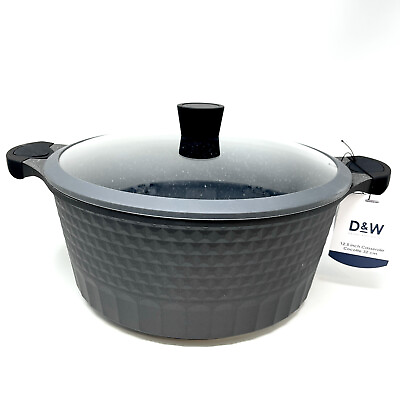 Damp;W Pot Casserole 12.5quot; Inch10 Qt With Lid Big Party Size Nonstick Cookware $82.80