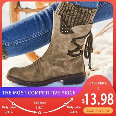 #ad Women Boot Leather Boots Women Zipper Boots Ladies Shoes Female $32.99