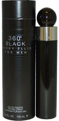 360 BLACK for Men by Perry Ellis Cologne 3.4 oz edt Spray NEW in BOX $25.67