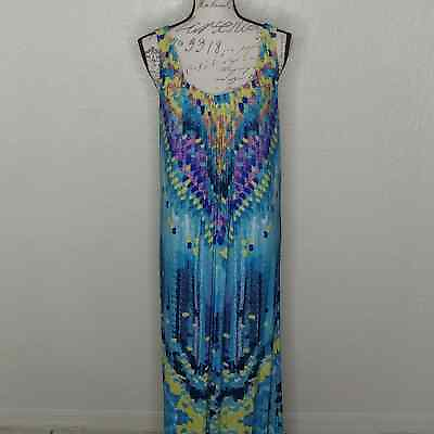 #ad Glamour Multicolored Maxi Dress Size 16 $16.76