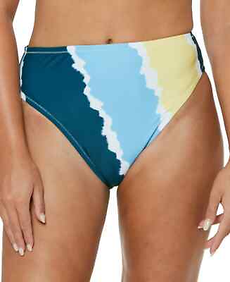 #ad #ad Jessica Simpson Smooth Sailing High Waisted Bikini Bottoms Sol Multi Blue L $22.50