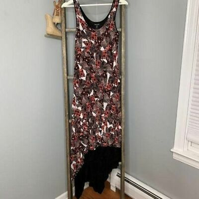 #ad Kensie Asymmetrical Maxi Dress Sz S Womens Long Summer Sleeveless Party $13.93