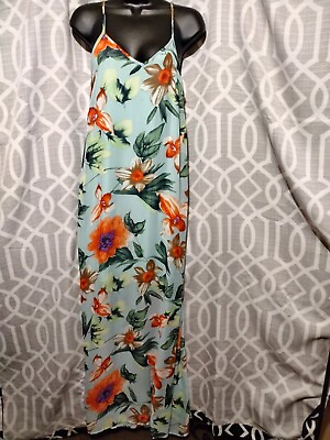 #ad #ad Women Floral Maxi Dress Size Small $10.00