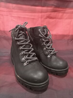 #ad SM NEW YORK Womens Boots Size 7.5 M Black $19.99
