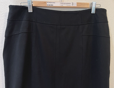 #ad Chico#x27;s Size 2 Women#x27;s Black Pencil Skirt Side Zipper Front Back are the same $14.95