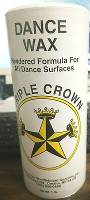 ONE DANCE FLOOR WAX POWERED 16 oz CAN TRIPLE CROWN REDUCES FRICTION $22.50