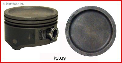 #ad Single Piston for Ford 4.6L 281 VIN quot;Wquot; Coated Skirt Dish Top Size = STD $39.61